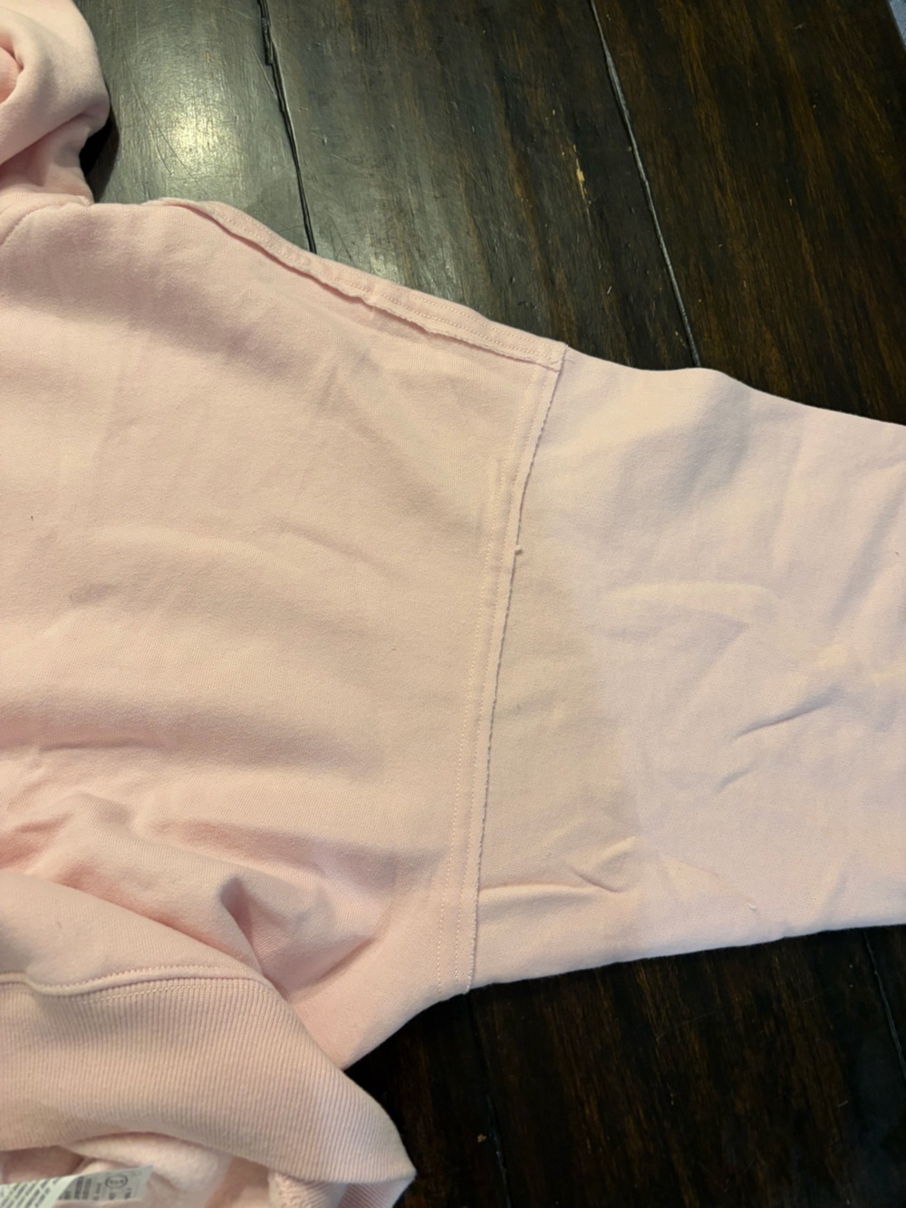 NWT ✨ Hollister Pale Pink Half-Zip Hoodie with Kangaroo Pocket size medium - Picture 5 of 9